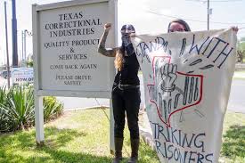 TX prison strike protest